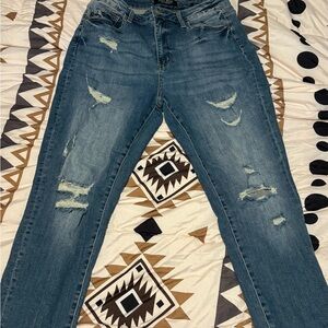 Judy Blue Classic Straight Leg Jeans - Light Blue